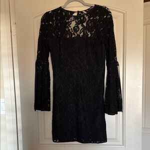 Elegant Black Lace Dress